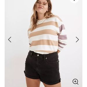 Madewell High Rise Denim Shorts in Lunar Wash